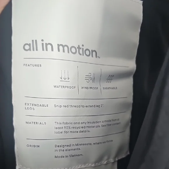 All In Motion Black Snow Bib Overalls - Picture 4 of 9